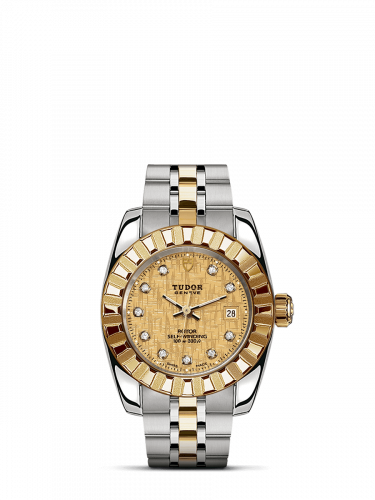 Tudor Classic 28 Stainless Steel / Yellow Gold / Fluted / Champagne-Diamond / Bracelet M22013-0010 Tudor Classic 28 Stainless Steel / Yellow Gold / Fluted / Champagne-Diamond / Bracelet M22013-0010