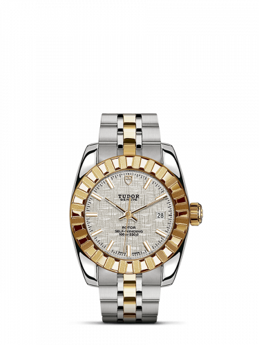 Tudor Classic 28 Stainless Steel / Yellow Gold / Fluted / Silver / Bracelet M22013-0011 Tudor Classic 28 Stainless Steel / Yellow Gold / Fluted / Silver / Bracelet M22013-0011