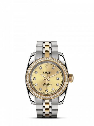 Tudor Classic 28 Stainless Steel / Yellow Gold / Diamond / Champagne-Diamond / Bracelet M22023-0010 Tudor Classic 28 Stainless Steel / Yellow Gold / Diamond / Champagne-Diamond / Bracelet M22023-0010