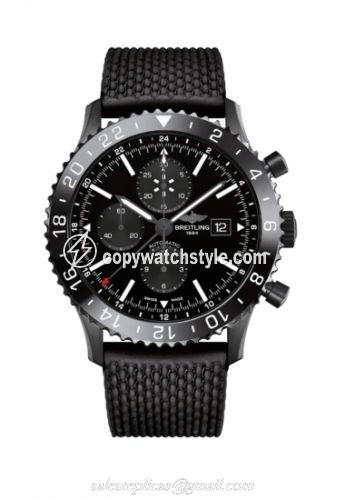 Breitling Chronoliner Blacksteel / Black / Rubber M2431013/BF02/267S Breitling Chronoliner Blacksteel / Black / Rubber M2431013/BF02/267S