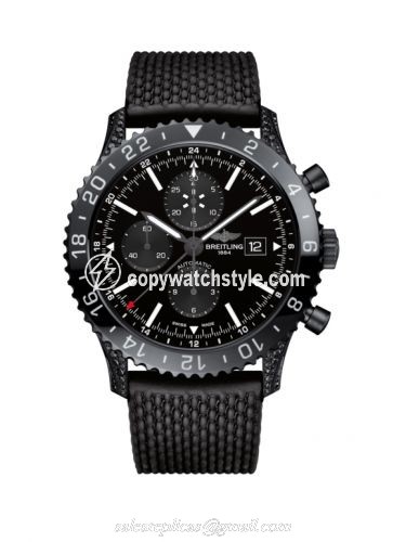 Breitling Chronoliner Blacksteel Diamondworks / Black / Rubber M24310AN.BF02.267S Breitling Chronoliner Blacksteel Diamondworks / Black / Rubber M24310AN.BF02.267S