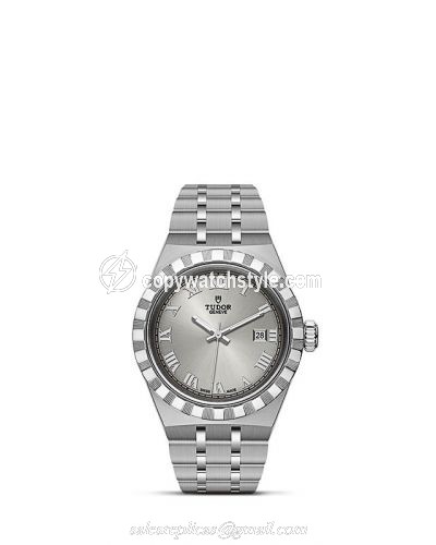 Tudor Royal Date 28 Stainless Steel / Silver - Roman M28300-0001 Tudor Royal Date 28 Stainless Steel / Silver - Roman M28300-0001