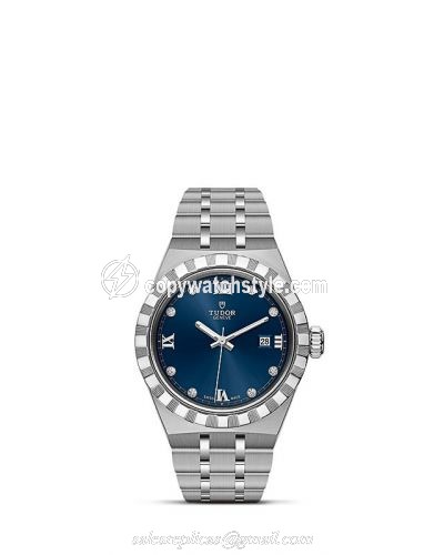 Tudor Royal Date 28 Stainless Steel / Blue - Diamond M28300-0007 Tudor Royal Date 28 Stainless Steel / Blue - Diamond M28300-0007