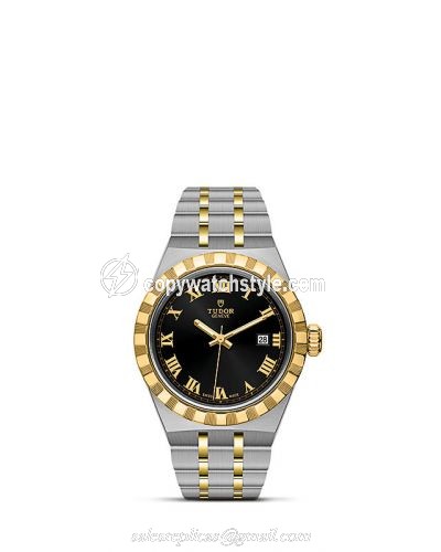 Tudor Royal Date 28 Stainless Steel / Yellow Gold / Black - Roman M28303-0003 Tudor Royal Date 28 Stainless Steel / Yellow Gold / Black - Roman M28303-0003