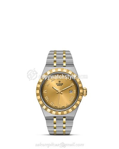 Tudor Royal Date 28 Stainless Steel / Yellow Gold / Champagne - Roman M28303-0004 Tudor Royal Date 28 Stainless Steel / Yellow Gold / Champagne - Roman M28303-0004