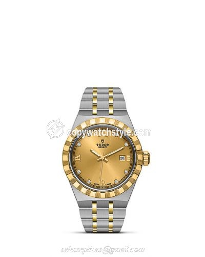Tudor Royal Date 28 Stainless Steel / Yellow Gold / Champagne - Diamond M28303-0006 Tudor Royal Date 28 Stainless Steel / Yellow Gold / Champagne - Diamond M28303-0006