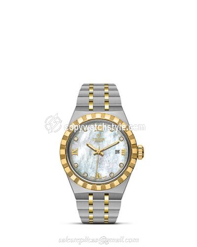 Tudor Royal Date 28 Stainless Steel / Yellow Gold / MOP M28303-0007