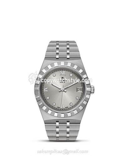 Tudor Royal Date 34 Stainless Steel / Silver - Diamond M28400-0002 Tudor Royal Date 34 Stainless Steel / Silver - Diamond M28400-0002