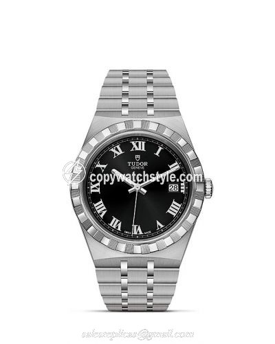 Tudor Royal Date 38 Stainless Steel / Black - Roman M28500-0003