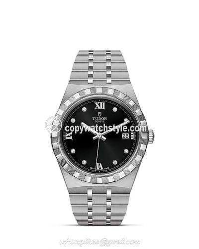 Tudor Royal Date 38 Stainless Steel / Black - Diamond M28500-0004 Tudor Royal Date 38 Stainless Steel / Black - Diamond M28500-0004