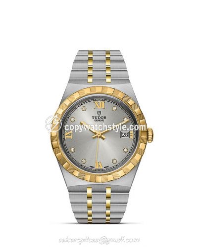 Tudor Royal Date 38 Stainless Steel / Yellow Gold / Silver - Diamond M28503-0002 Tudor Royal Date 38 Stainless Steel / Yellow Gold / Silver - Diamond M28503-0002