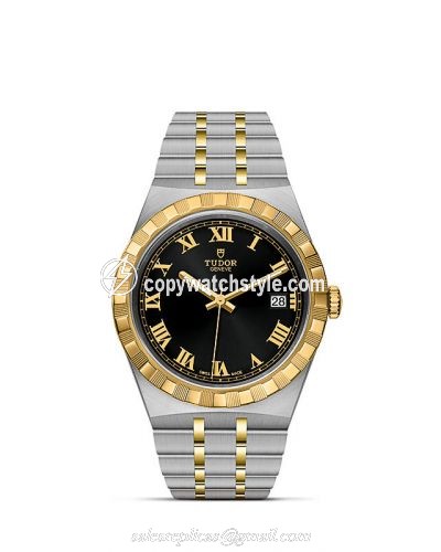 Tudor Royal Date 38 Stainless Steel / Yellow Gold / Black - Roman M28503-0006 Tudor Royal Date 38 Stainless Steel / Yellow Gold / Black - Roman M28503-0006