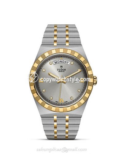 Tudor Royal Day-Date 41 Stainless Steel / Yellow Gold / Silver - Diamond M28603-0002 Tudor Royal Day-Date 41 Stainless Steel / Yellow Gold / Silver - Diamond M28603-0002