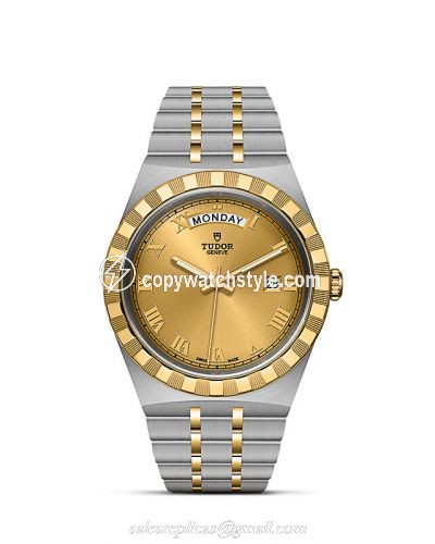 Tudor Royal Day-Date 41 Stainless Steel / Yellow Gold / Champagne - Roman M28603-0004 Tudor Royal Day-Date 41 Stainless Steel / Yellow Gold / Champagne - Roman M28603-0004
