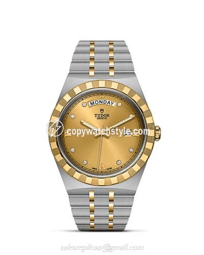 Tudor Royal Day-Date 41 Stainless Steel / Yellow Gold / Champagne - Diamond M28603-0006 Tudor Royal Day-Date 41 Stainless Steel / Yellow Gold / Champagne - Diamond M28603-0006