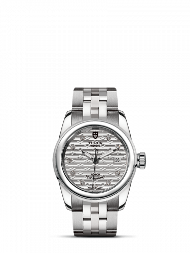 Tudor Glamour Date 26 Stainless Steel / Jacquard Silver-Diamond / Bracelet M51000-0004 Tudor Glamour Date 26 Stainless Steel / Jacquard Silver-Diamond / Bracelet M51000-0004