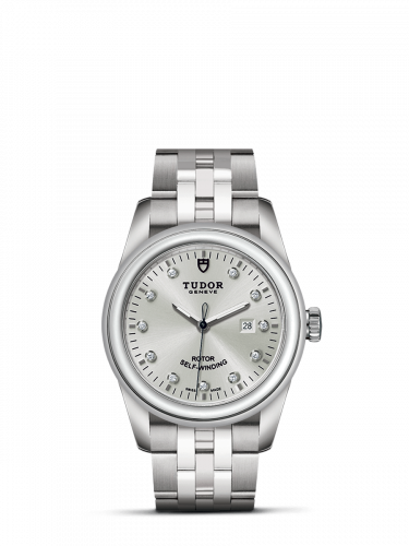Tudor Glamour Date 31 Stainless Steel / Silver-Diamond / Bracelet M53000-0003 Tudor Glamour Date 31 Stainless Steel / Silver-Diamond / Bracelet M53000-0003