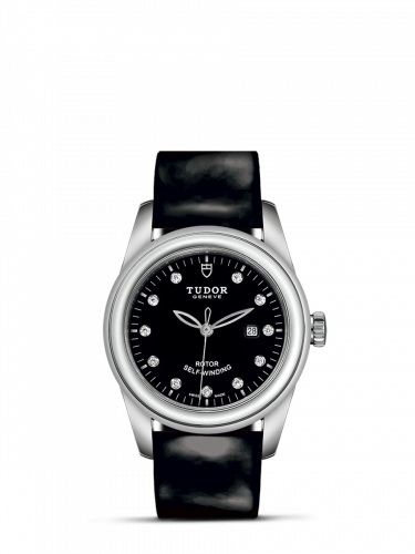 Tudor Glamour Date 31 Stainless Steel / Black-Diamond / Strap M53000-0045 Tudor Glamour Date 31 Stainless Steel / Black-Diamond / Strap M53000-0045