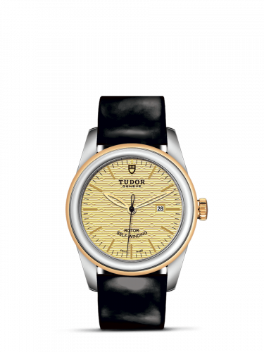 Tudor Glamour Date 31 Stainless Steel / Yellow Gold / Jacquard Champagne / Strap M53003-0027