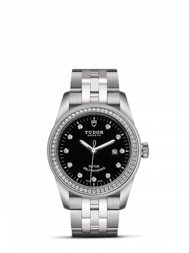 Tudor Glamour Date 31 Stainless Steel / Diamond / Black-Diamond / Bracelet M53020-0007 Tudor Glamour Date 31 Stainless Steel / Diamond / Black-Diamond / Bracelet M53020-0007