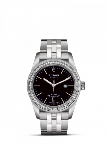 Tudor Glamour Date 31 Stainless Steel / Diamond / Black / Bracelet M53020-0008 Tudor Glamour Date 31 Stainless Steel / Diamond / Black / Bracelet M53020-0008