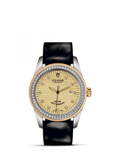 Tudor Glamour Date 31 Stainless Steel / Yellow Gold / Diamond / Jacquard Champagne-Diamond / Strap M53023-0047 Tudor Glamour Date 31 Stainless Steel / Yellow Gold / Diamond / Jacquard Champagne-Diamond / Strap M53023-0047