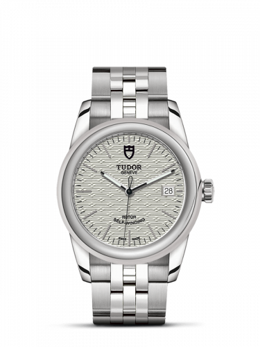 Tudor Glamour Date 36 Stainless Steel / Jacquard Silver / Bracelet M55000-0003 Tudor Glamour Date 36 Stainless Steel / Jacquard Silver / Bracelet M55000-0003