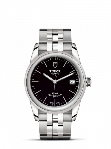 Tudor Glamour Date 36 Stainless Steel / Black / Bracelet M55000-0007 Tudor Glamour Date 36 Stainless Steel / Black / Bracelet M55000-0007