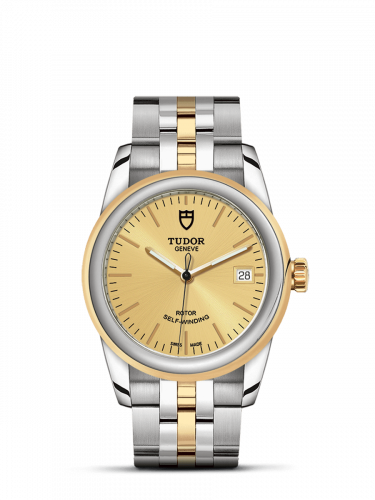 Tudor Glamour Date 36 Stainless Steel / Yellow Gold / Champagne / Bracelet M55003-0005 Tudor Glamour Date 36 Stainless Steel / Yellow Gold / Champagne / Bracelet M55003-0005