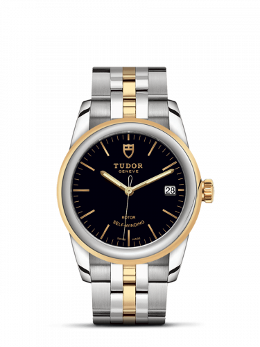 Tudor Glamour Date 36 Stainless Steel / Yellow Gold / Black / Bracelet M55003-0007 Tudor Glamour Date 36 Stainless Steel / Yellow Gold / Black / Bracelet M55003-0007