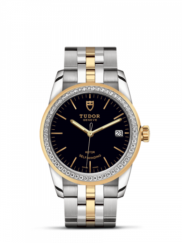 Tudor Glamour Date 36 Stainless Steel / Yellow Gold / Diamond / Black / Bracelet M55023-0021 Tudor Glamour Date 36 Stainless Steel / Yellow Gold / Diamond / Black / Bracelet M55023-0021