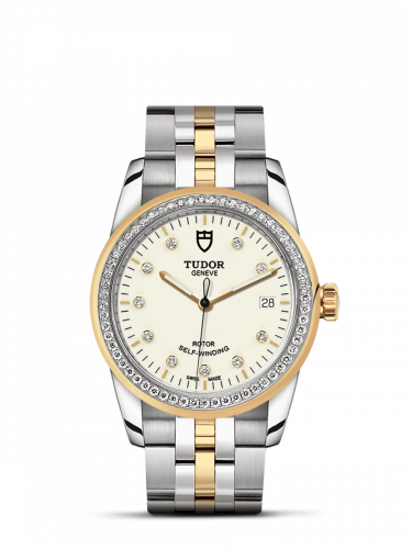Tudor Glamour Date 36 Stainless Steel / Yellow Gold / Diamond / Opaline-Diamond / Bracelet M55023-0082 Tudor Glamour Date 36 Stainless Steel / Yellow Gold / Diamond / Opaline-Diamond / Bracelet M55023-0082