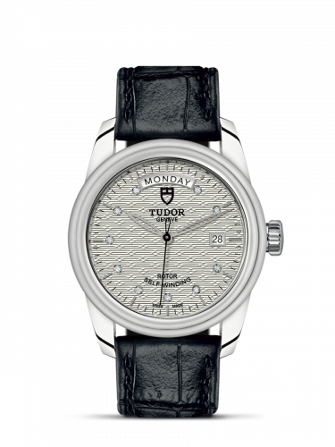 Tudor Glamour Day + Date Stainless Steel / Jacquard Silver-Diamond / Strap M56000-0038 Tudor Glamour Day + Date Stainless Steel / Jacquard Silver-Diamond / Strap M56000-0038