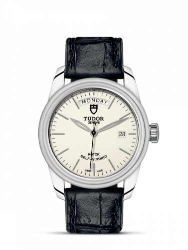 Tudor Glamour Day + Date Stainless Steel / Opaline/ Strap M56000-0176 Tudor Glamour Day + Date Stainless Steel / Opaline/ Strap M56000-0176