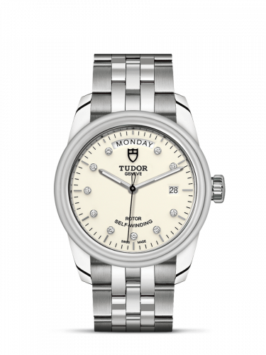 Tudor Glamour Day + Date Stainless Steel / Opaline-Diamond / Bracelet M56000-0182 Tudor Glamour Day + Date Stainless Steel / Opaline-Diamond / Bracelet M56000-0182