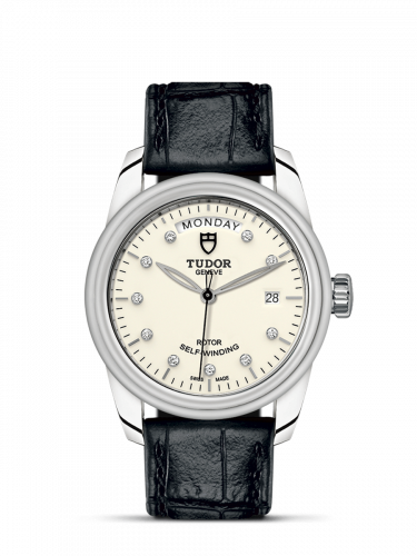 Tudor Glamour Day + Date Stainless Steel / Opaline-Diamond / Strap M56000-0184 Tudor Glamour Day + Date Stainless Steel / Opaline-Diamond / Strap M56000-0184