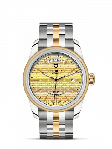 Tudor Glamour Day + Date Stainless Steel / Yellow Gold / Jacquard Champagne / Bracelet M56003-0003 Tudor Glamour Day + Date Stainless Steel / Yellow Gold / Jacquard Champagne / Bracelet M56003-0003