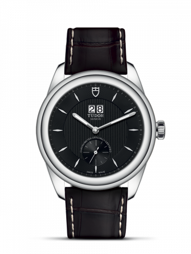 Tudor Glamour Double Date Stainless Steel / Black / Strap M57100-0018 Tudor Glamour Double Date Stainless Steel / Black / Strap M57100-0018