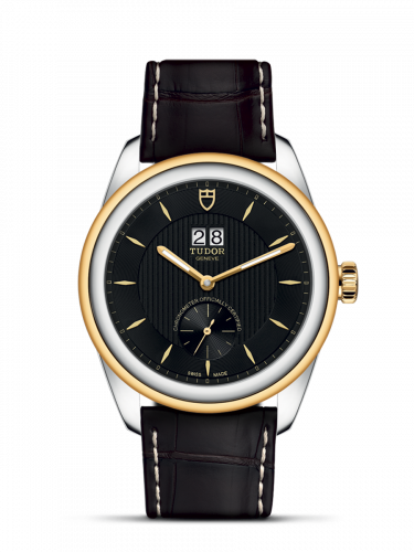 Tudor Glamour Double Date Stainless Steel / Yellow Gold / Black / Strap M57103-0020 Tudor Glamour Double Date Stainless Steel / Yellow Gold / Black / Strap M57103-0020