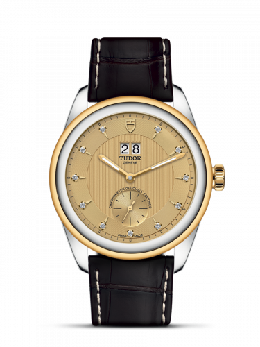 Tudor Glamour Double Date Stainless Steel / Yellow Gold / Champagne-Diamond / Strap M57103-0024 Tudor Glamour Double Date Stainless Steel / Yellow Gold / Champagne-Diamond / Strap M57103-0024