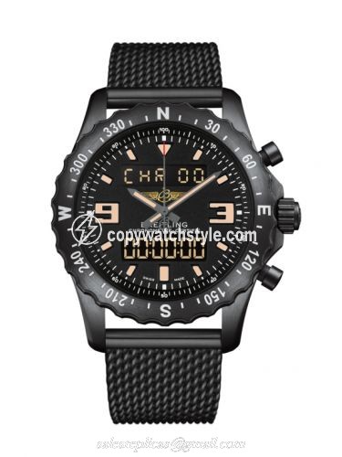 Breitling Chronospace Military Blacksteel / Volcano Black / Bracelet M7836622.BD39.159M