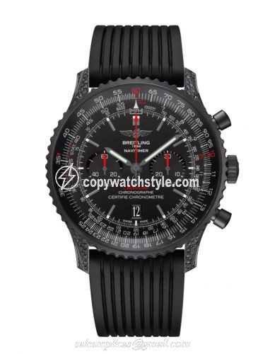 Breitling Navitimer 01 46 Blacksteel Diamondworks / Black / Rubber MB0128AN.BE51.252S Breitling Navitimer 01 46 Blacksteel Diamondworks / Black / Rubber MB0128AN.BE51.252S