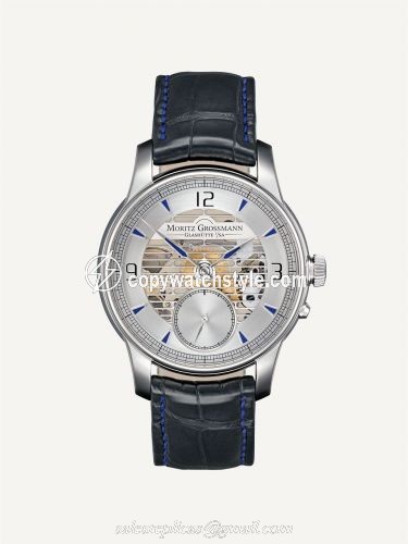 Moritz Grossmann Atum Pure L Stainless Steel / Blue MG-001088 Moritz Grossmann Atum Pure L Stainless Steel / Blue MG-001088