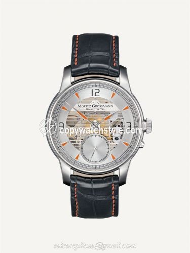 Moritz Grossmann Atum Pure L Stainless Steel / Orange MG-001094 Moritz Grossmann Atum Pure L Stainless Steel / Orange MG-001094