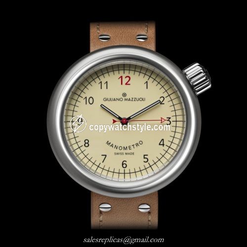 Giuliano Mazzuoli Manometro Brushed / Ivory MRB01N