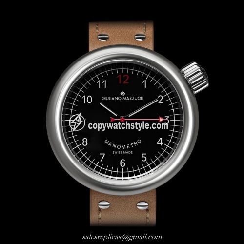 Giuliano Mazzuoli Manometro Brushed / Black MRB02N Giuliano Mazzuoli Manometro Brushed / Black MRB02N