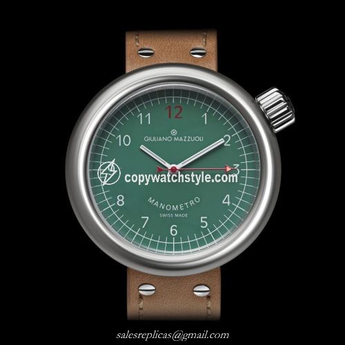 Giuliano Mazzuoli Manometro Brushed / Green MRB04N Giuliano Mazzuoli Manometro Brushed / Green MRB04N