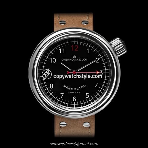 Giuliano Mazzuoli Manometro Polished / Black MRP02N