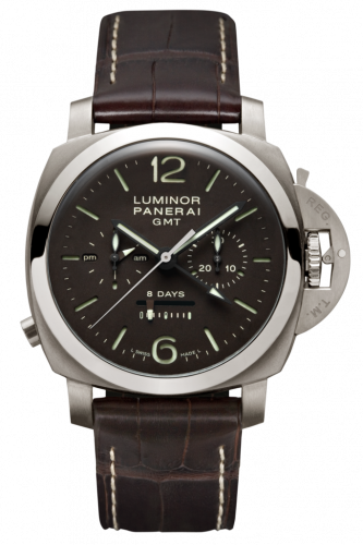 Panerai Luminor 1950 Chrono Monopulsante 8 Days GMT Titanio PAM00311 Panerai Luminor 1950 Chrono Monopulsante 8 Days GMT Titanio PAM00311