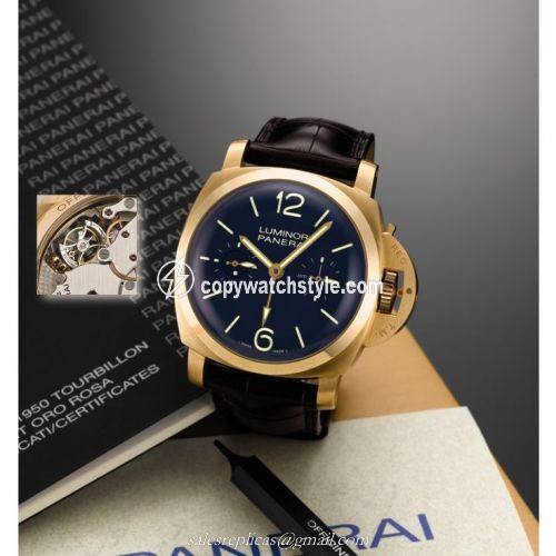 Panerai Luminor 1950 Tourbillon GMT Oro Rosa PAM00340 Panerai Luminor 1950 Tourbillon GMT Oro Rosa PAM00340